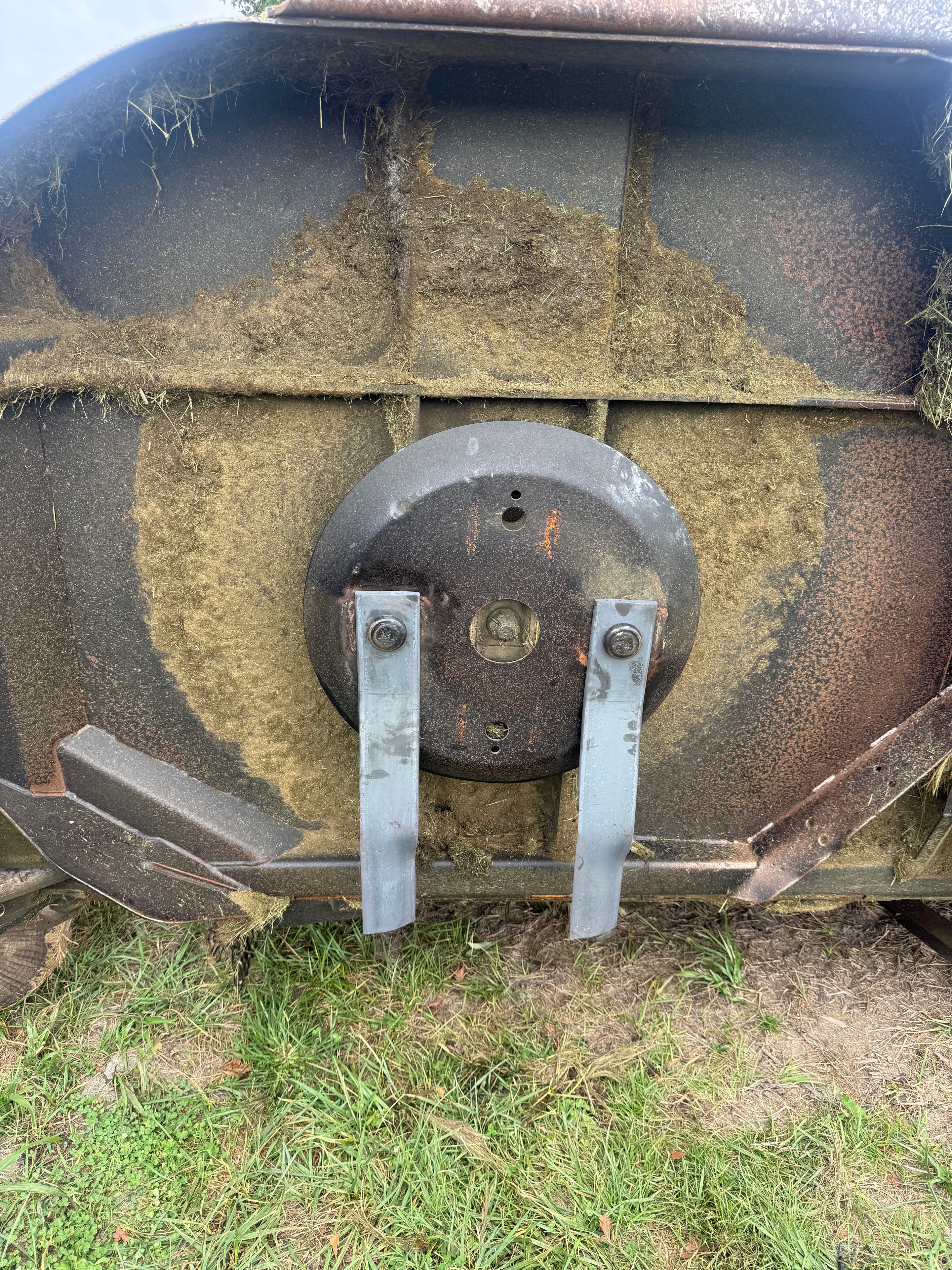 Massey Ferguson tractor overhead view during service